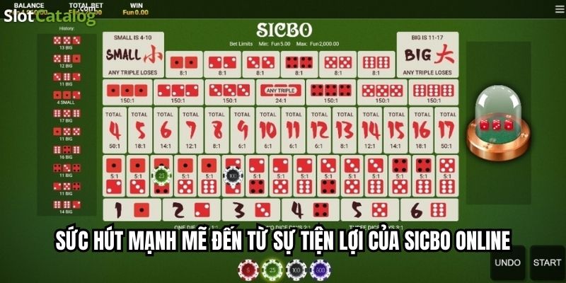 Sức hút mạnh mẽ đến từ sự tiện lợi của sicbo online